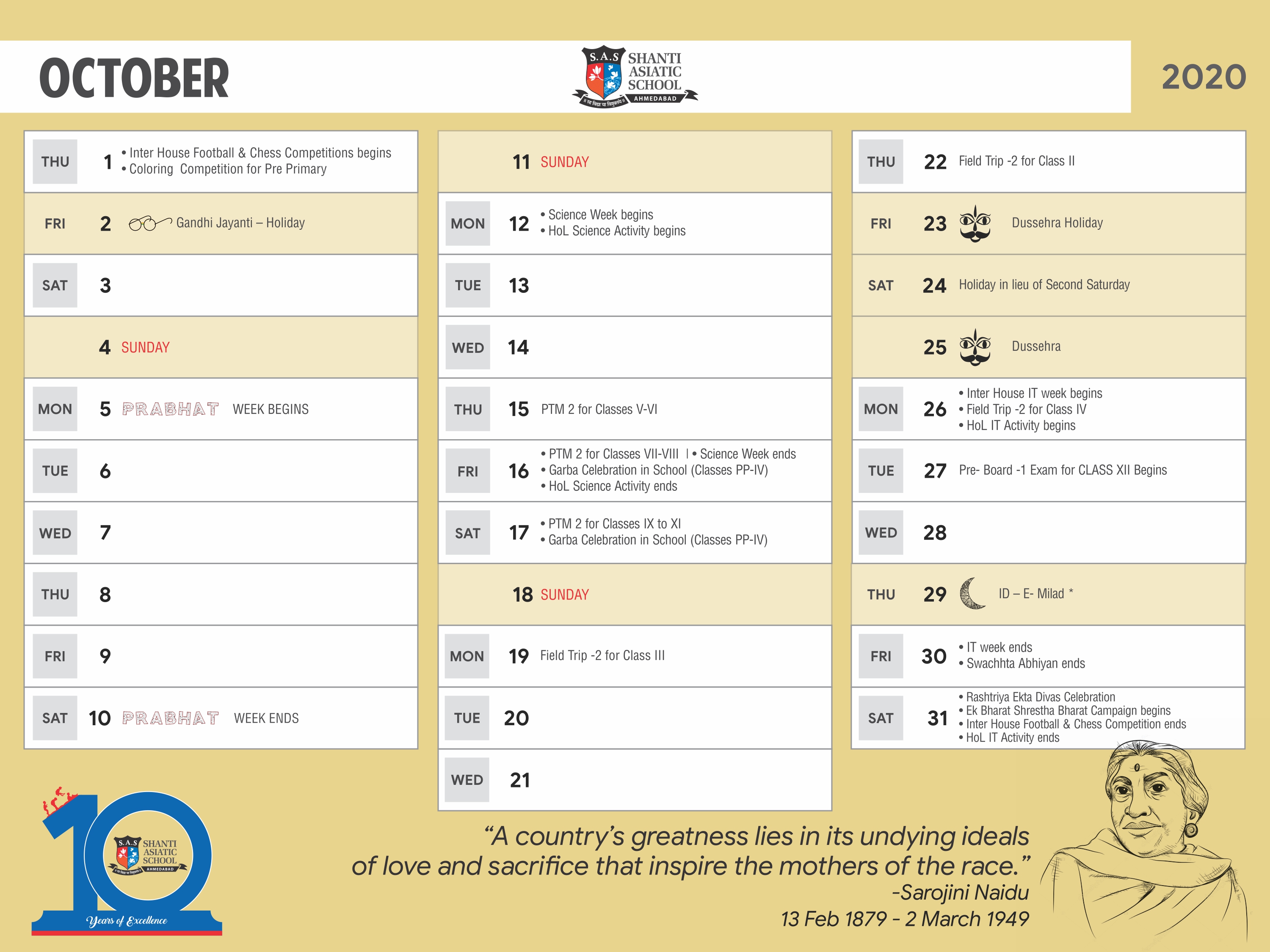 Academic Calender 2020-21